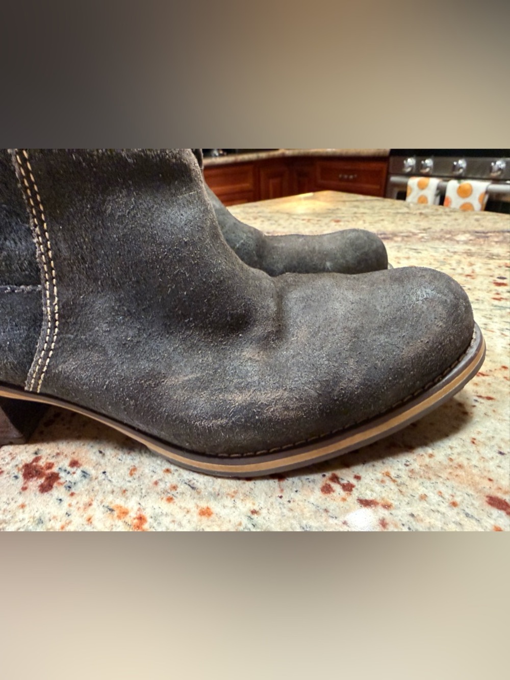 VTG Red Wing Womens 4904 Natasha Boot Size 10B Heritage Brown Suede Block Heel - Picture 3 of 15